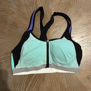 Victorias Secret Front Zip Sports Bra Size 36B